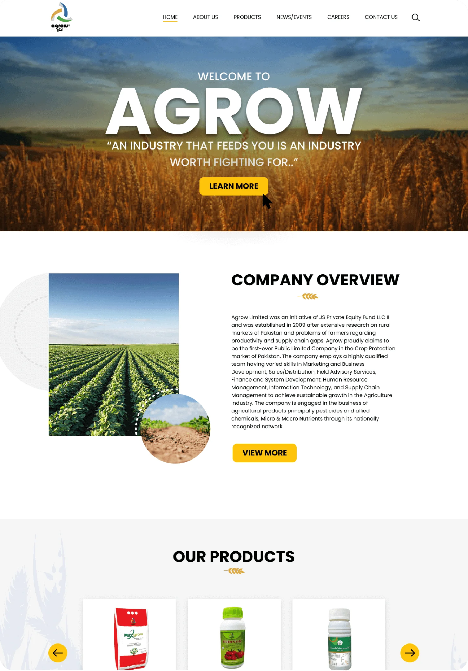 Devinsta agrow-landingpage