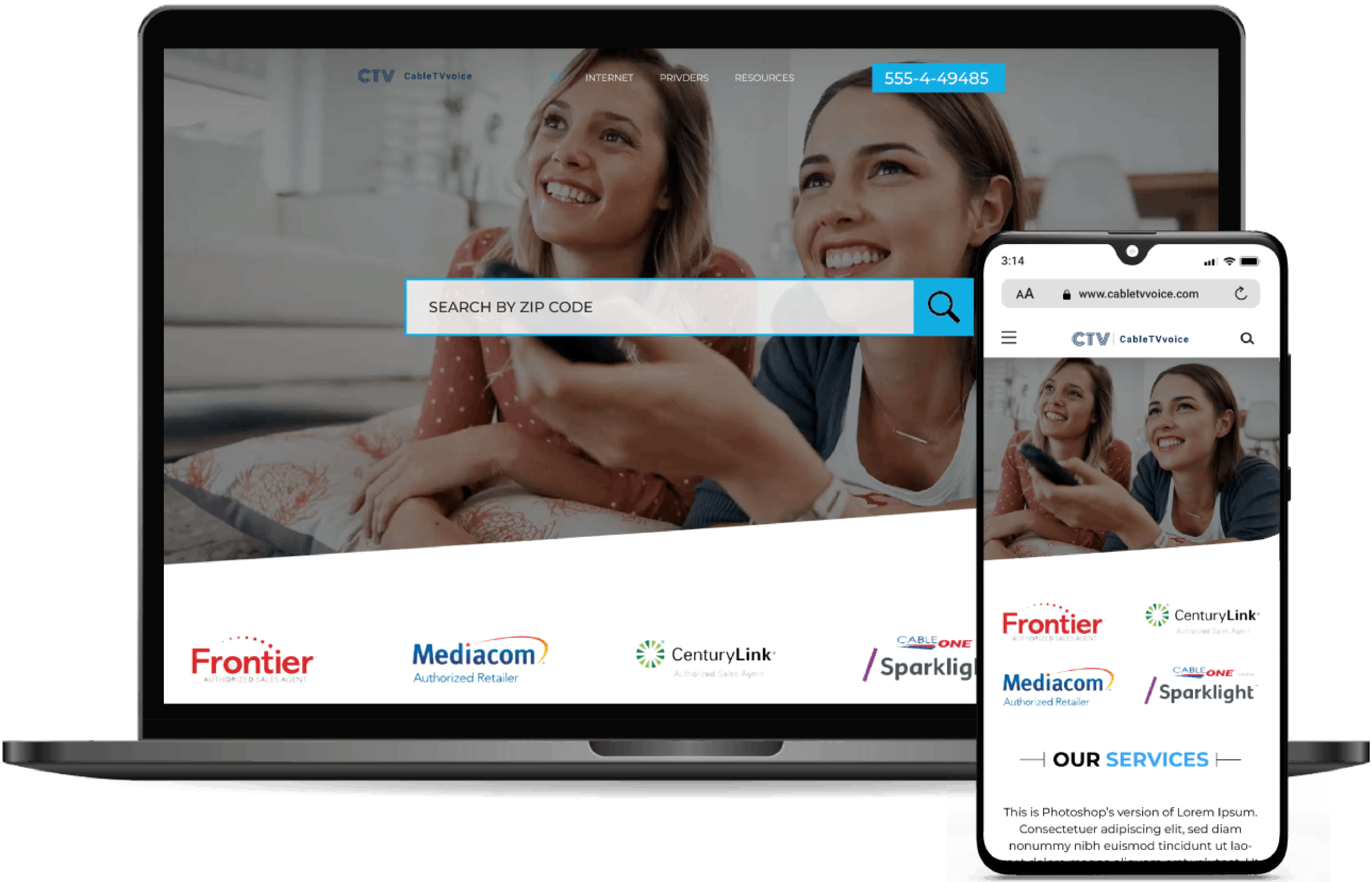Devinsta CTV Web Design Devinsta CTV Web Design