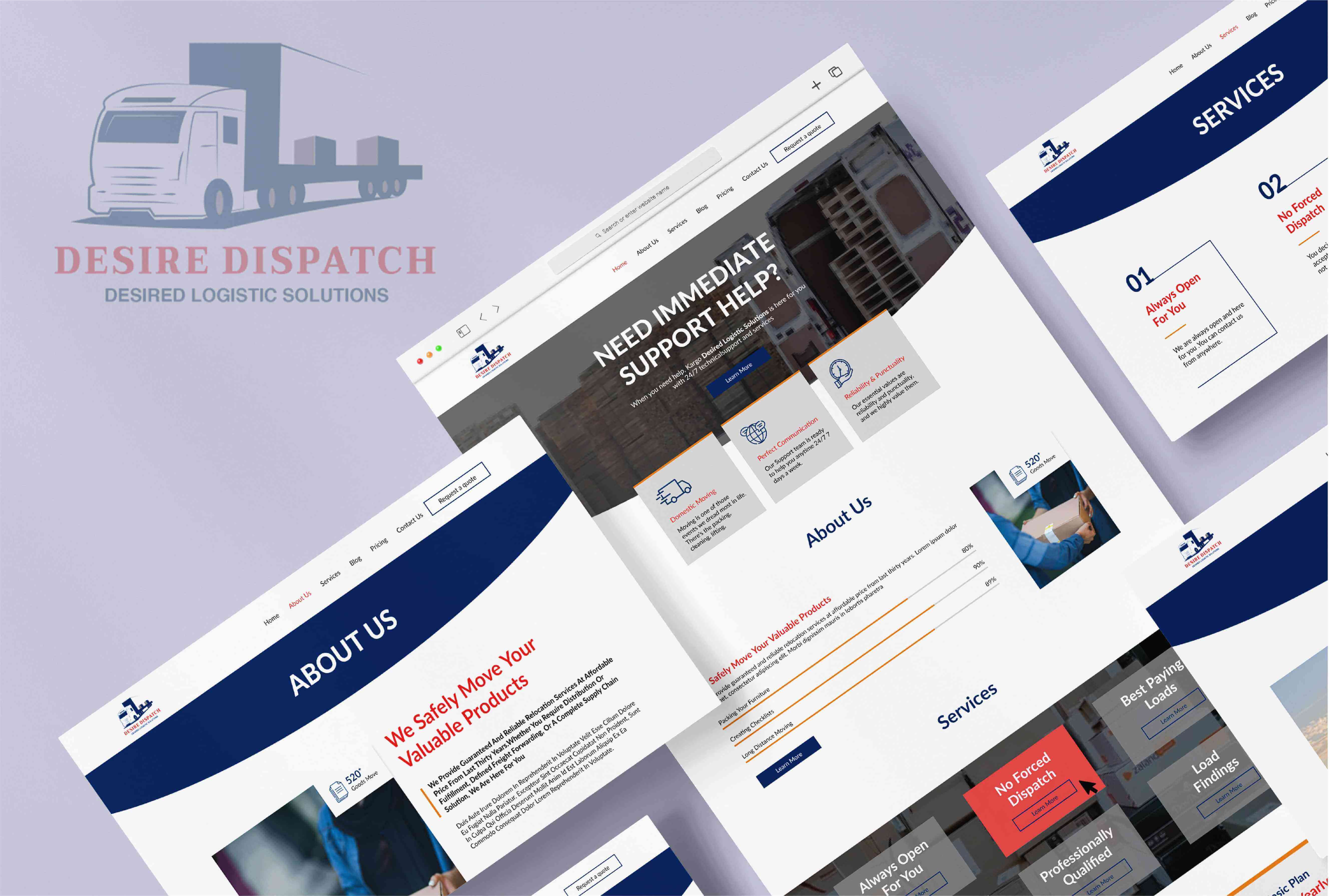 Devinsta Desire Dispatch Branding Devinsta Desire Dispatch Branding