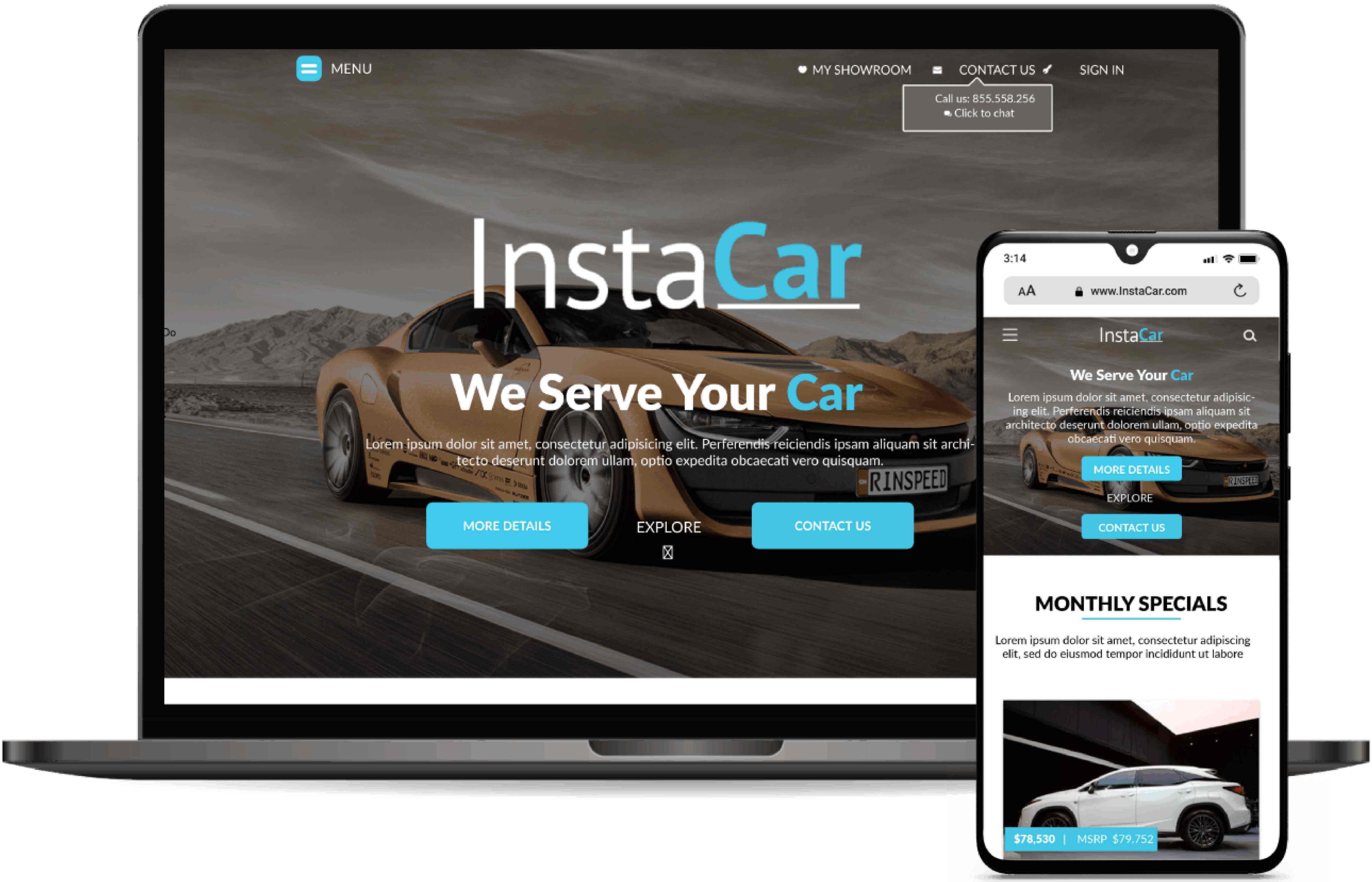 Devinsta Insta car Web Design Devinsta Insta car Web Design