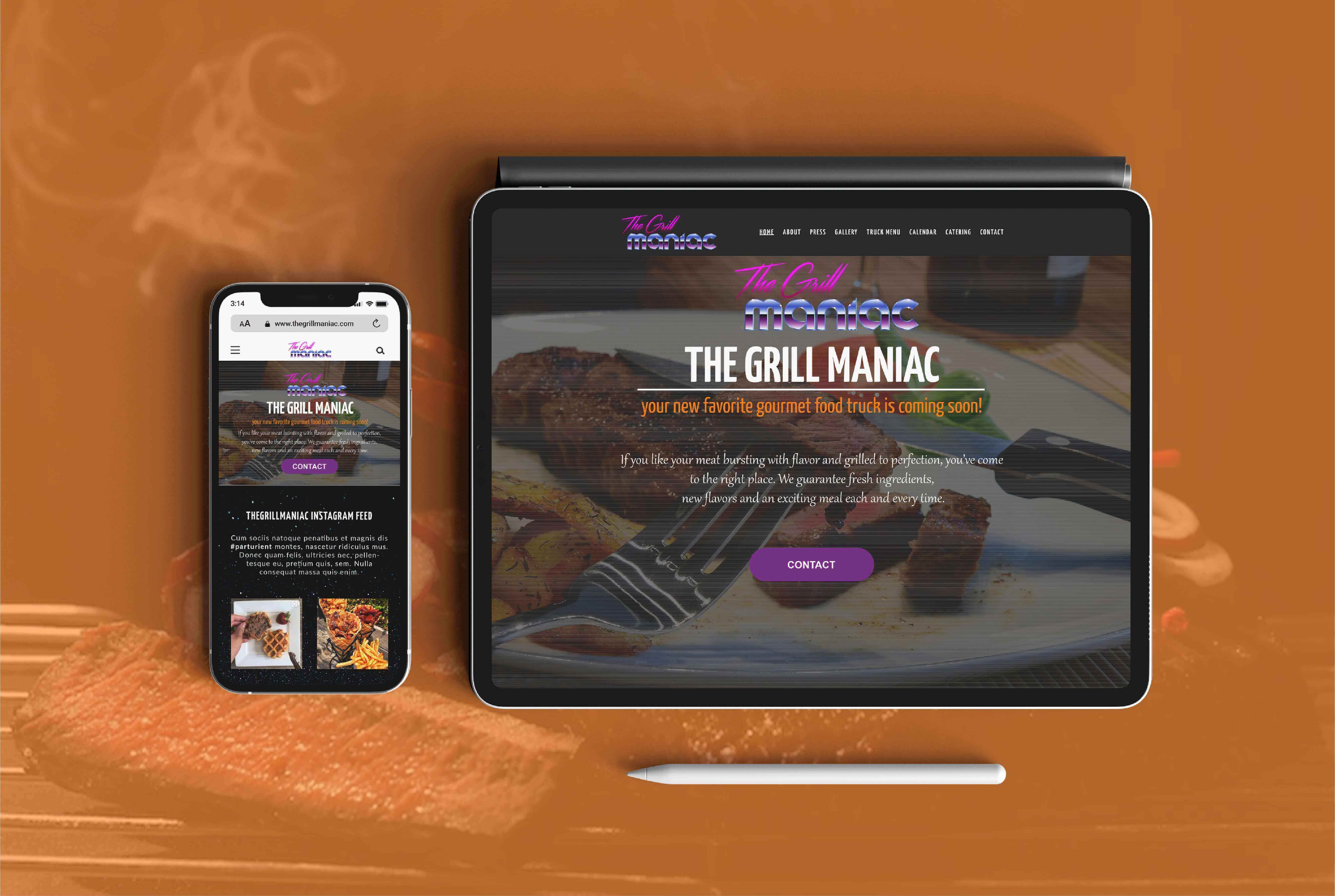 Devinsta The Grill Maniac Branding Devinsta The Grill Maniac Branding
