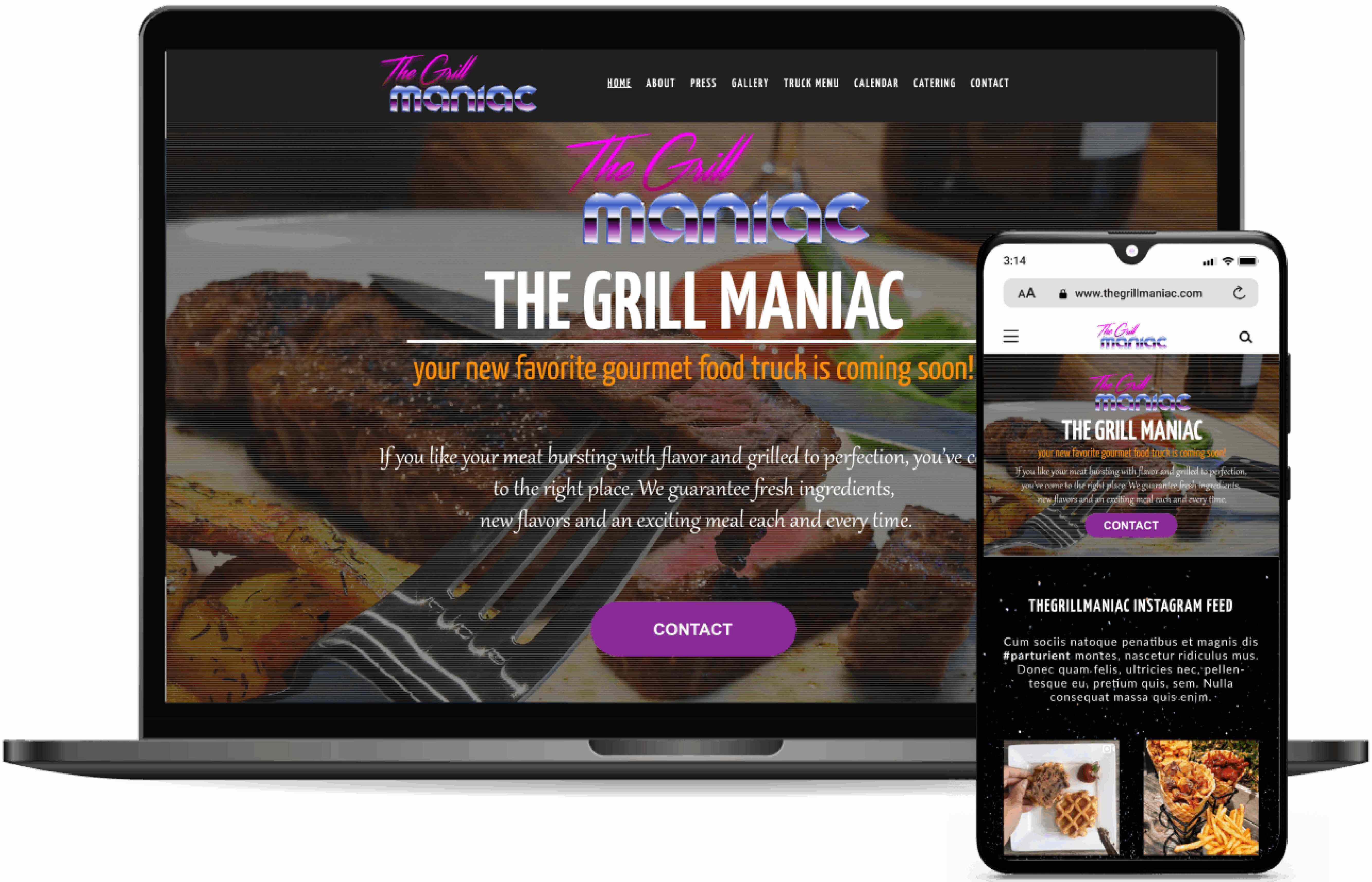 Devinsta The Grill Maniac Web Design Devinsta The Grill Maniac Web Design