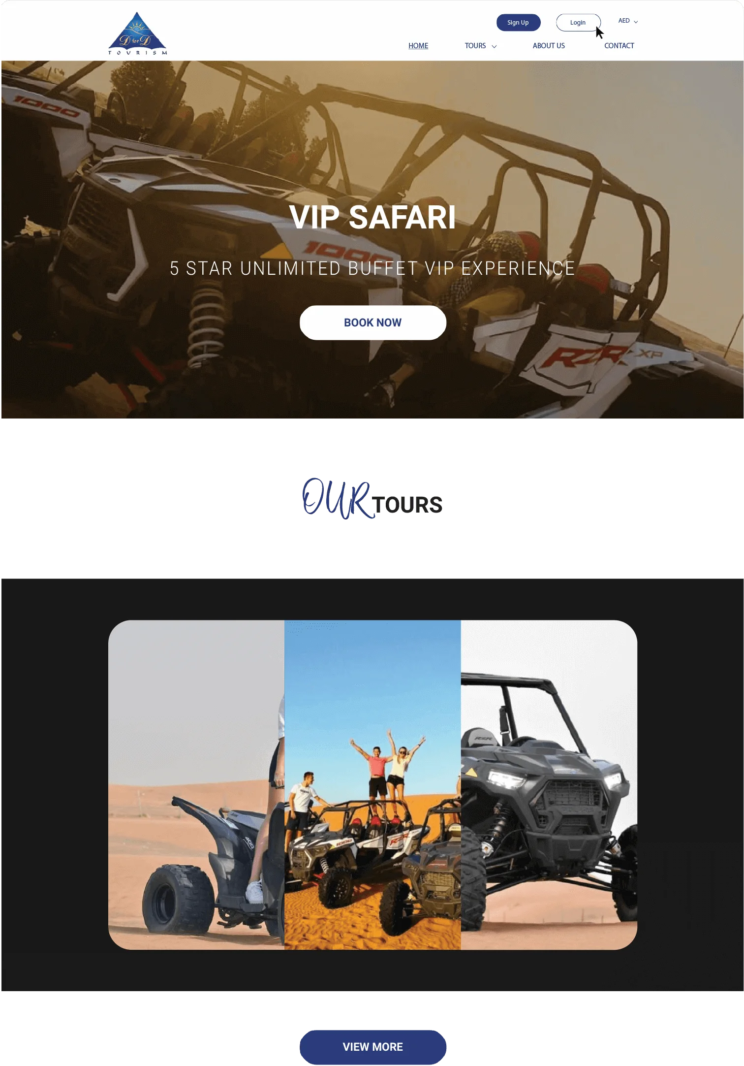 Devinsta tourism-landingpage