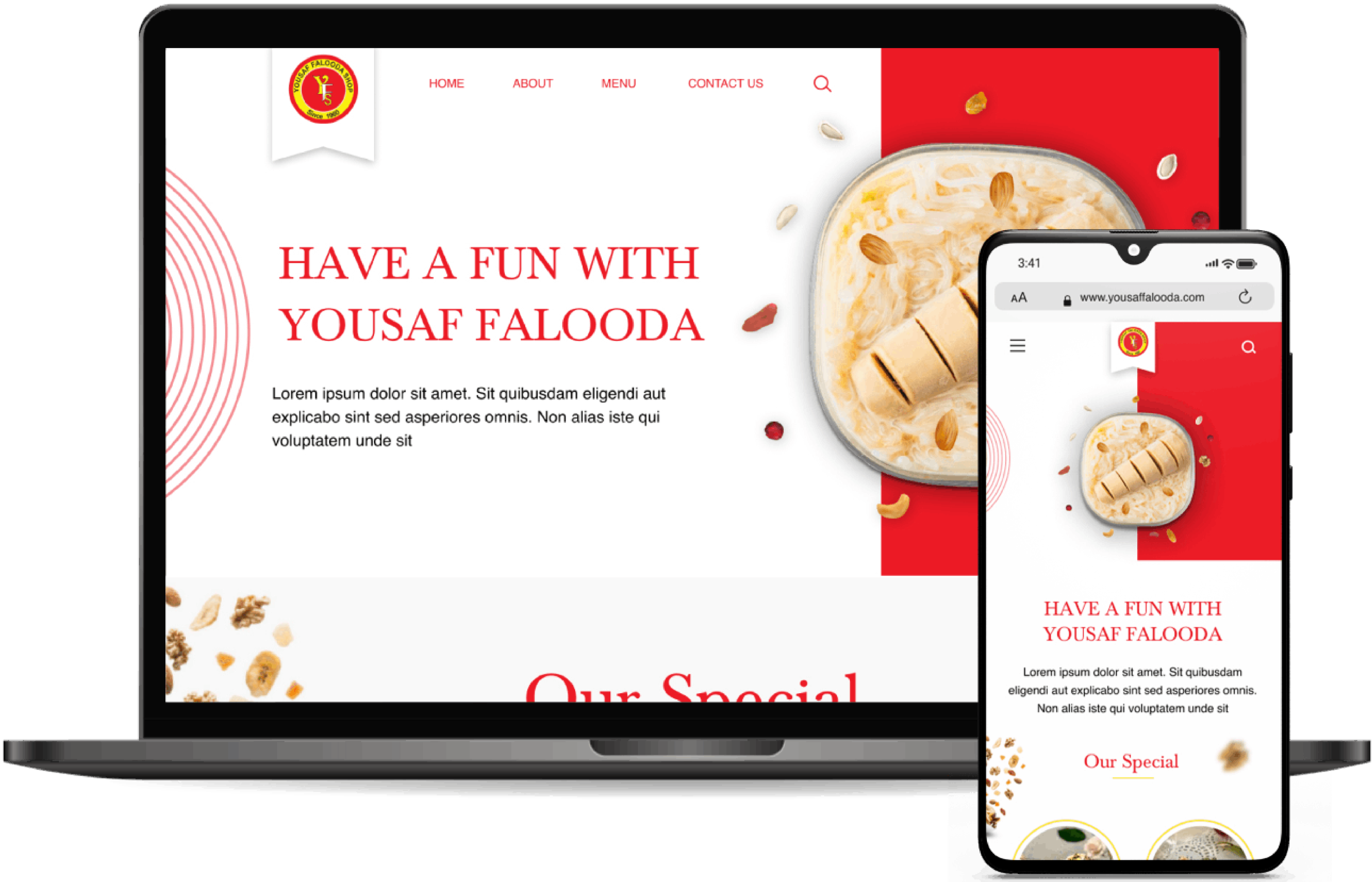 Devinsta Yousaf Falooda Web Design